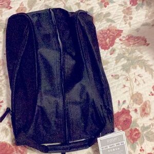 Travel shoe bag, black, one size